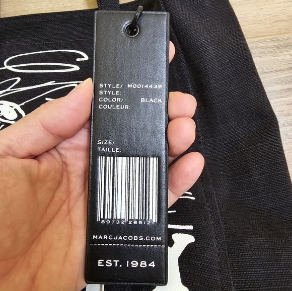 💕🎉HOST PICK🎉💕MARC JACOBS × PEANUTS Snoopy Black Canvas Shoulder Tote Bag - Picture 8 of 16